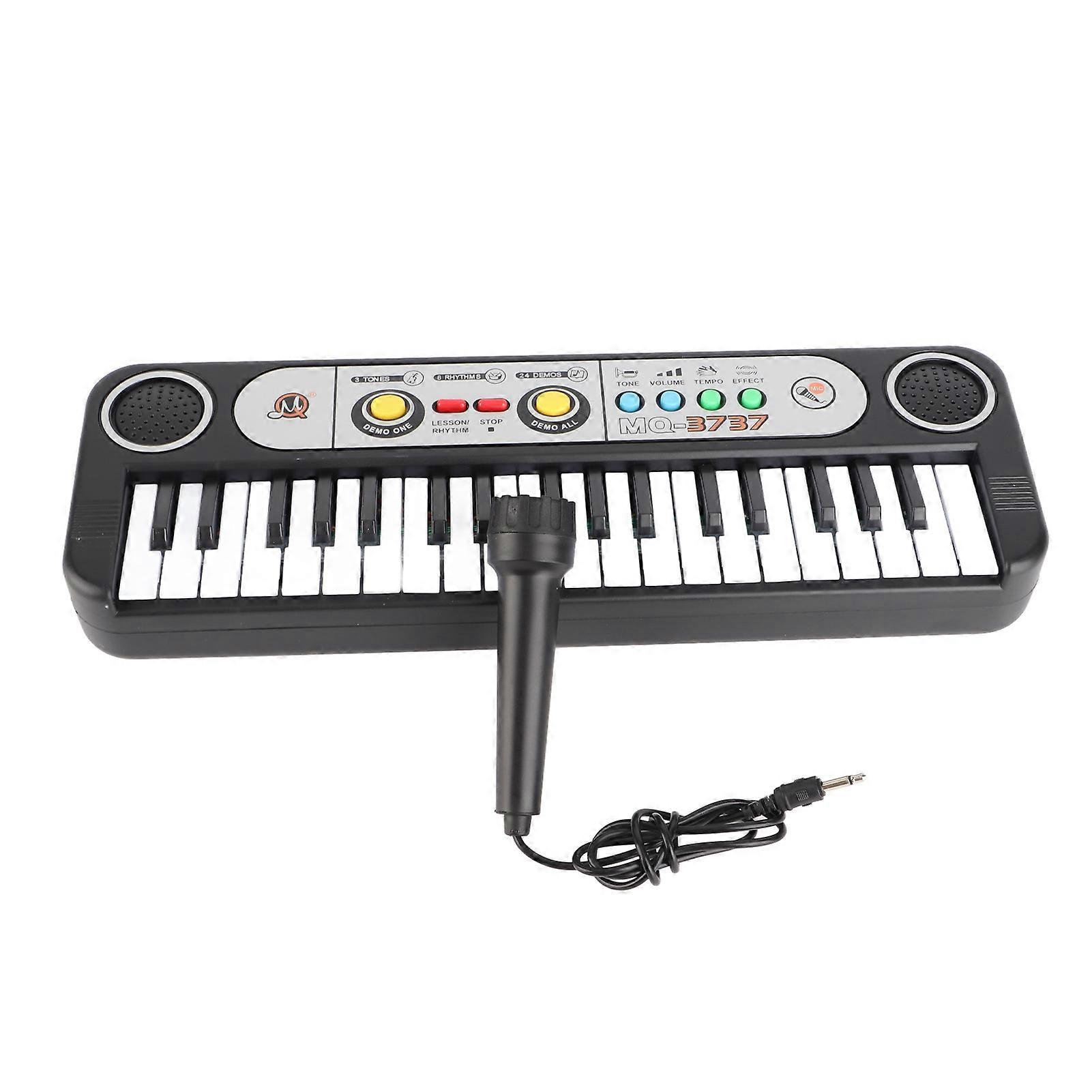 37 Keys Electric Digital Piano Musical Instrument Kids Toy with Microphone