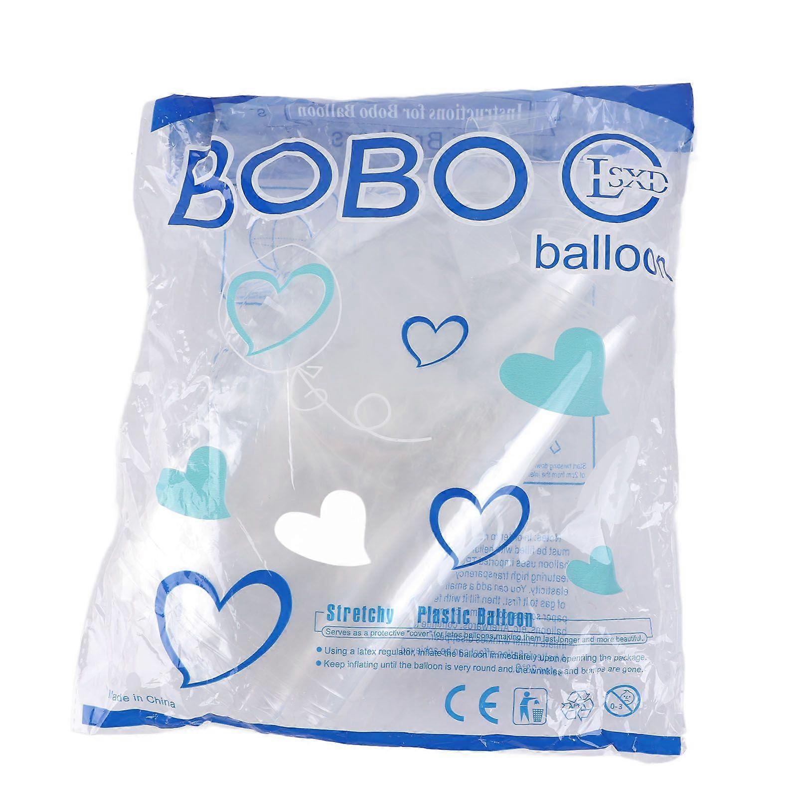 10PCS Bobo Balloons Wide Mouth Reusable Environmentally Friendly Transparent for Wedding Birthday Party