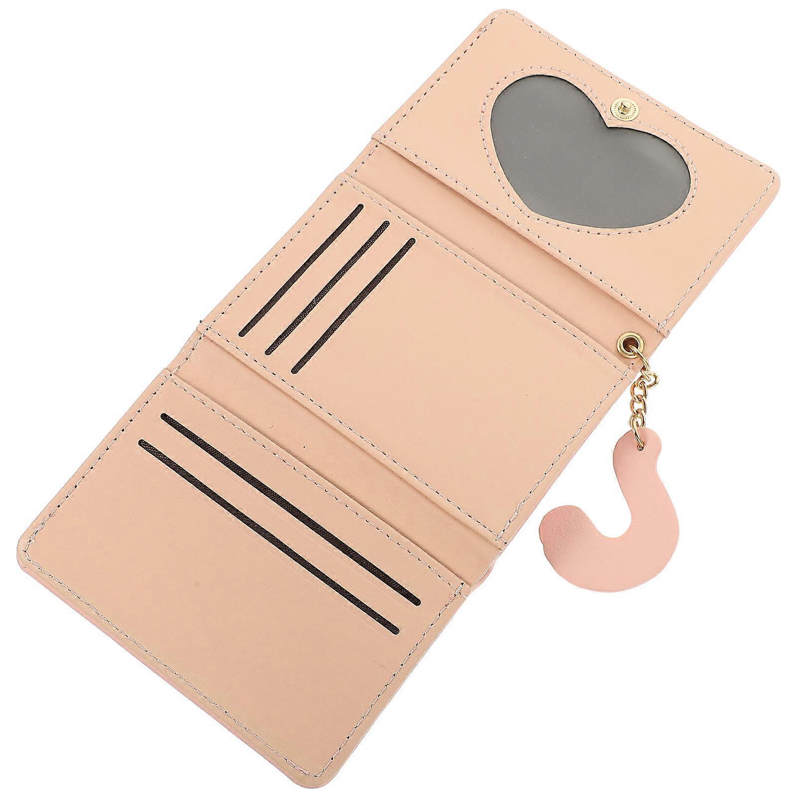 Aesthetic Wallet Small Wallet for Storage 5Pcs Pink Foldable Coin Purse