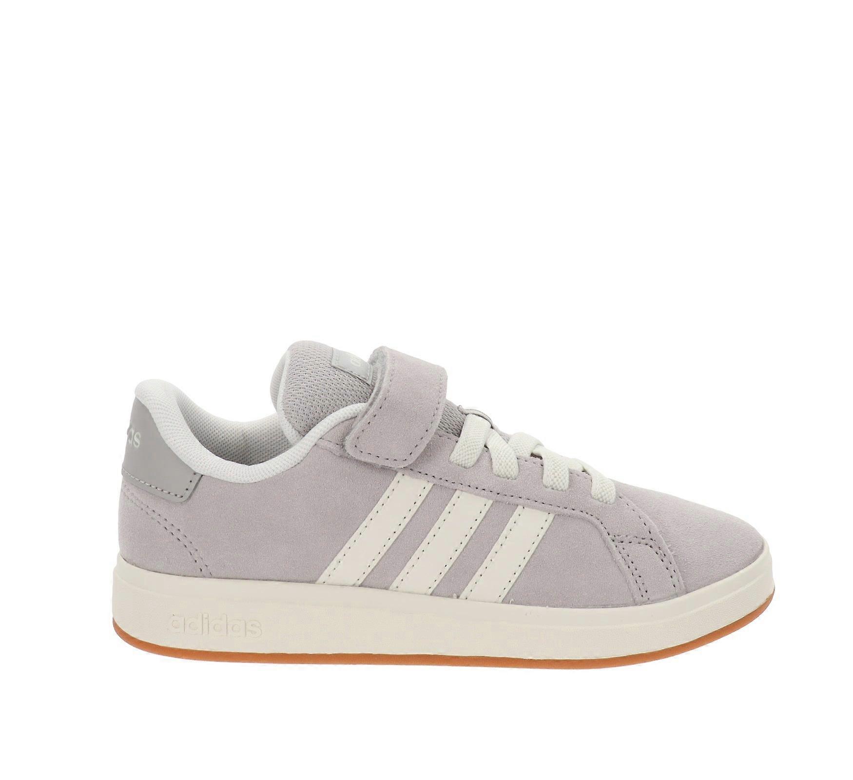 Tênis Adidas Infantil de Couro com Fecho de Velcro JP5897