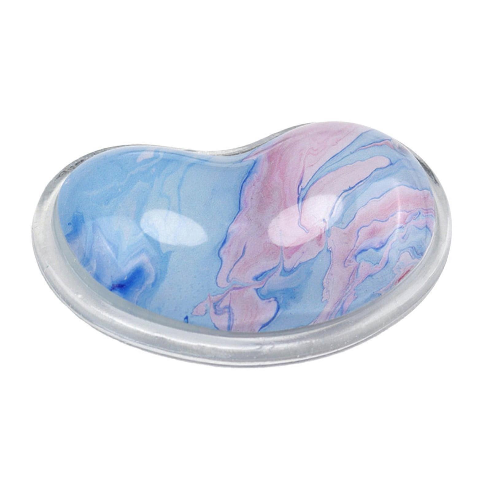 Gel Elbow Pads for Desk, 23x10 Wrist Rest for Laptop, Teal Silicone Gel Wrist Pad, Heart Shaped Ergonomic Wrist Support for Desk Work