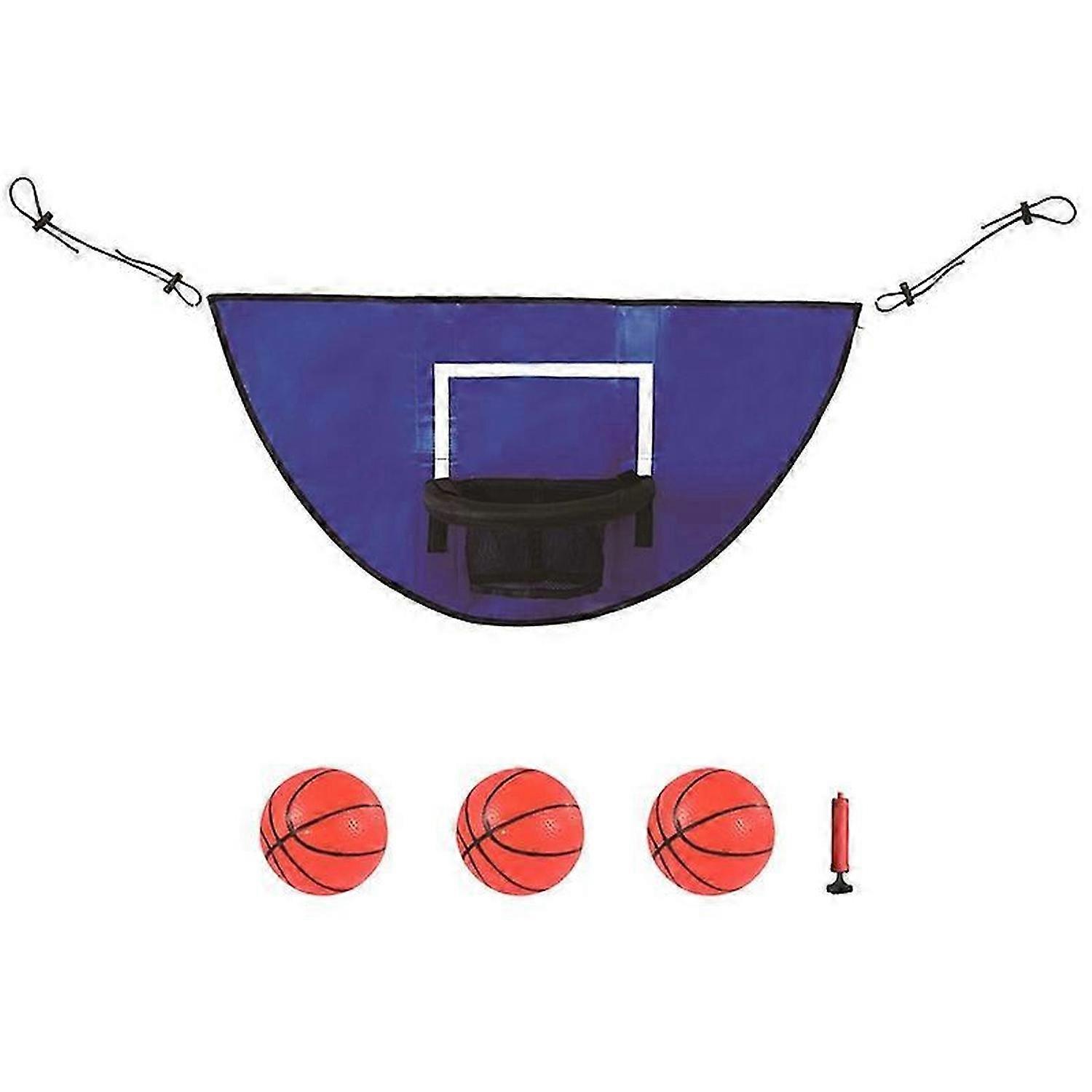Trampoline Basketball Hoop with Mini to Install for Breakaway Dunking