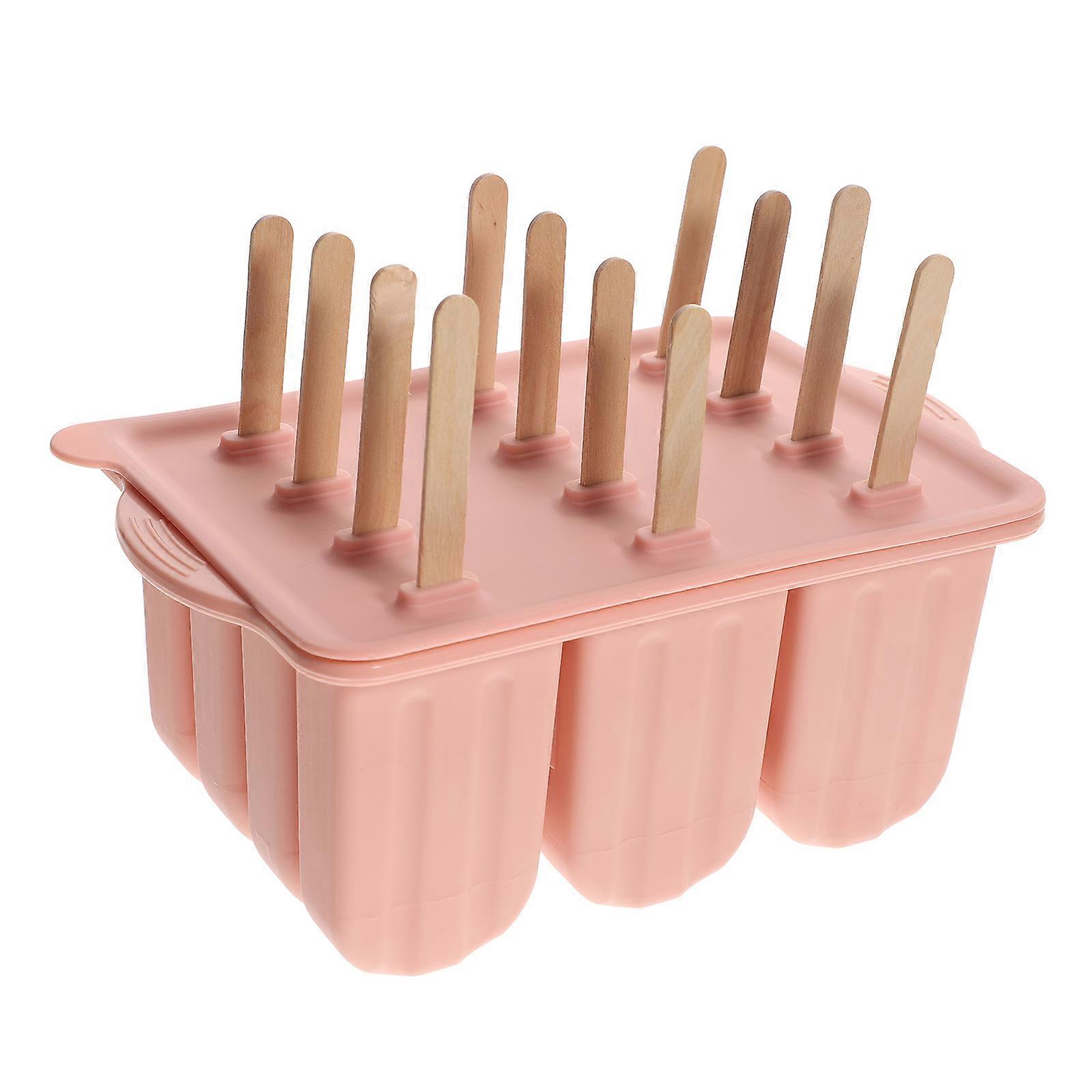 Reusable Popsicle Mold Silicone Popsicle Maker Set for Diy Activities and Home Use Pink Material Suitable for Yogurt Mold 1 Set