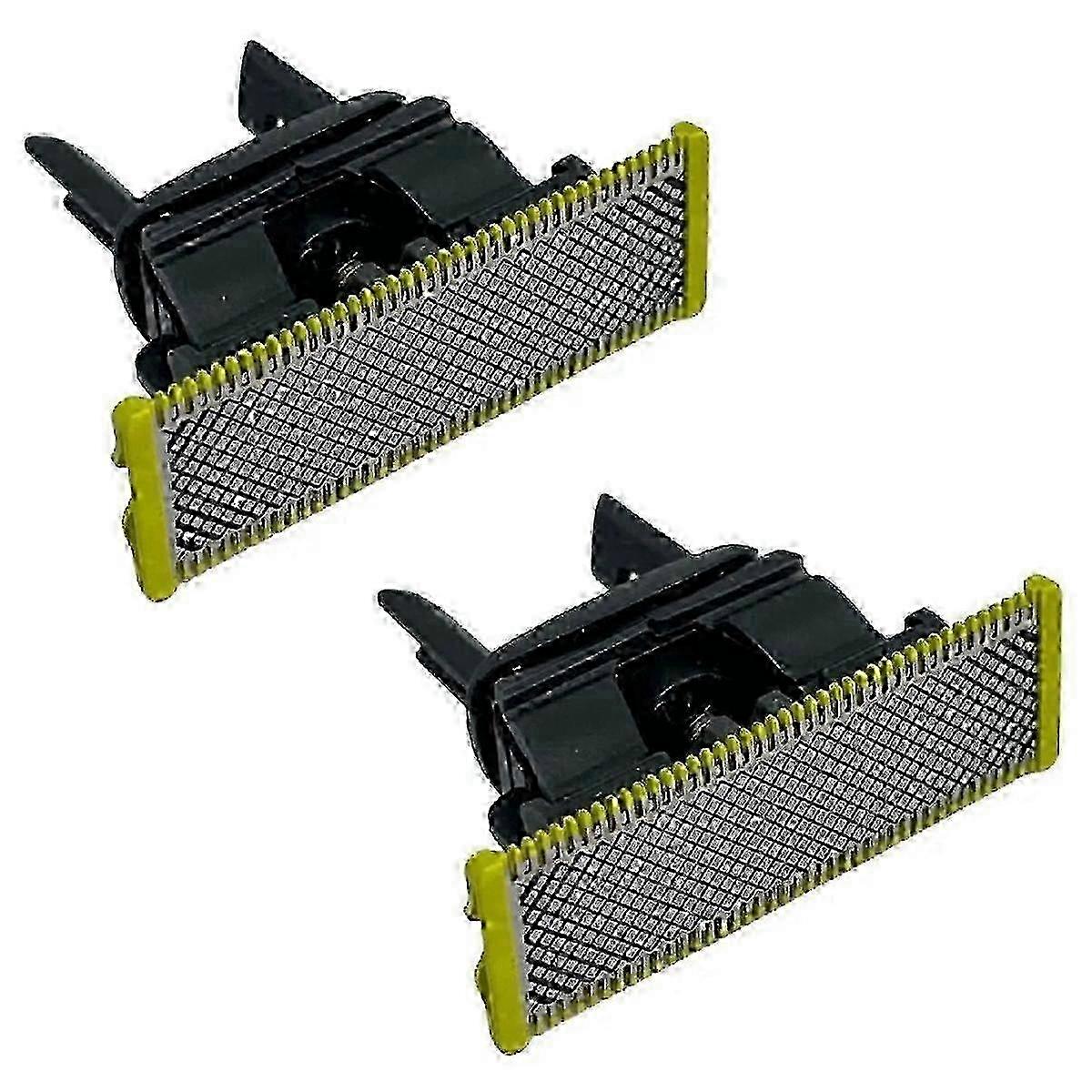 2Pc Suitable for Philips Shaver Head Small T Knife QP2523 QP2530 QP6523QP220 Green Blade