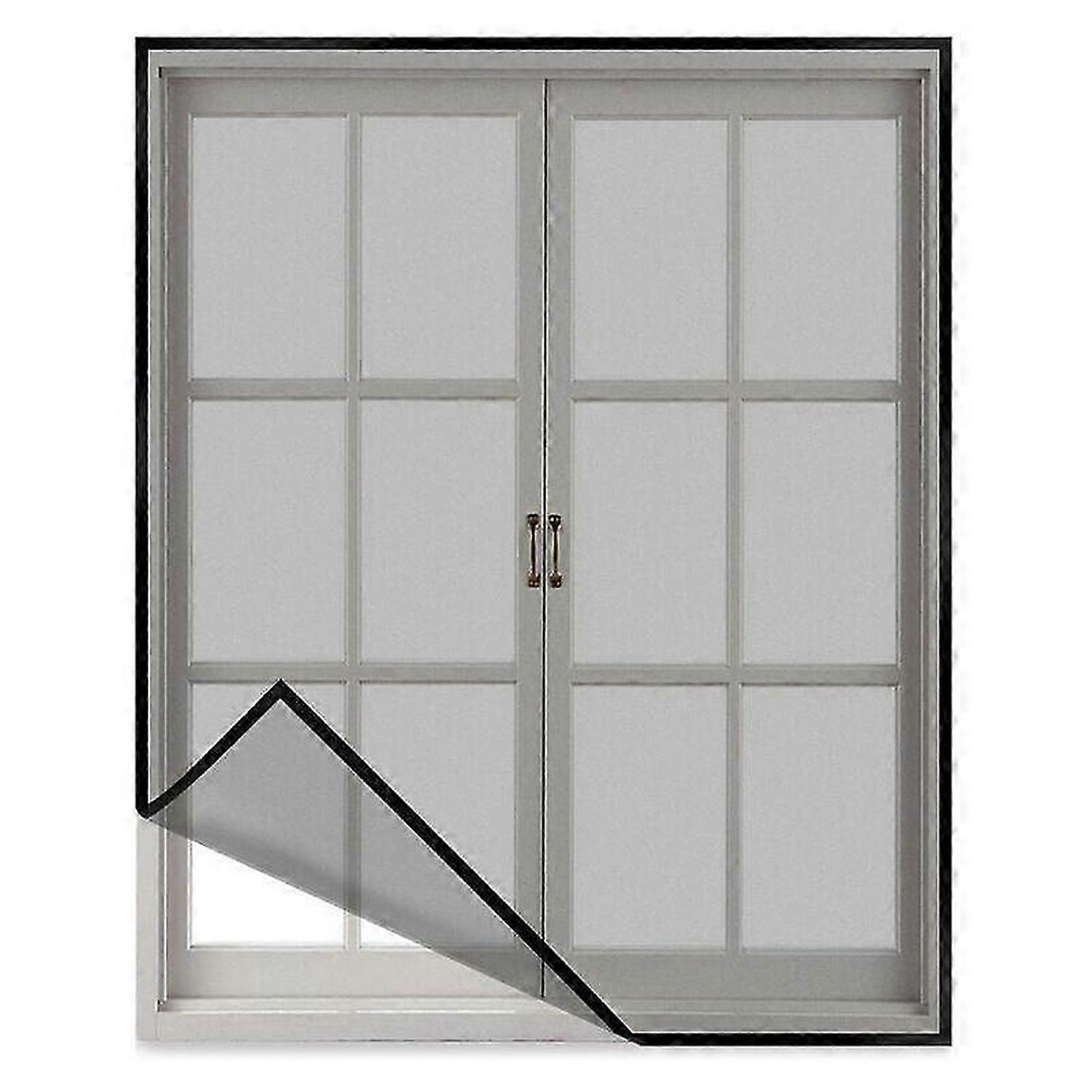 Mosquito Net Window Cuttable 120 x 150cm, Fiberglass Curtain Netting Anti-Insect Anti-Mosquito, Easy Installation, with Velcro..DEBUNS