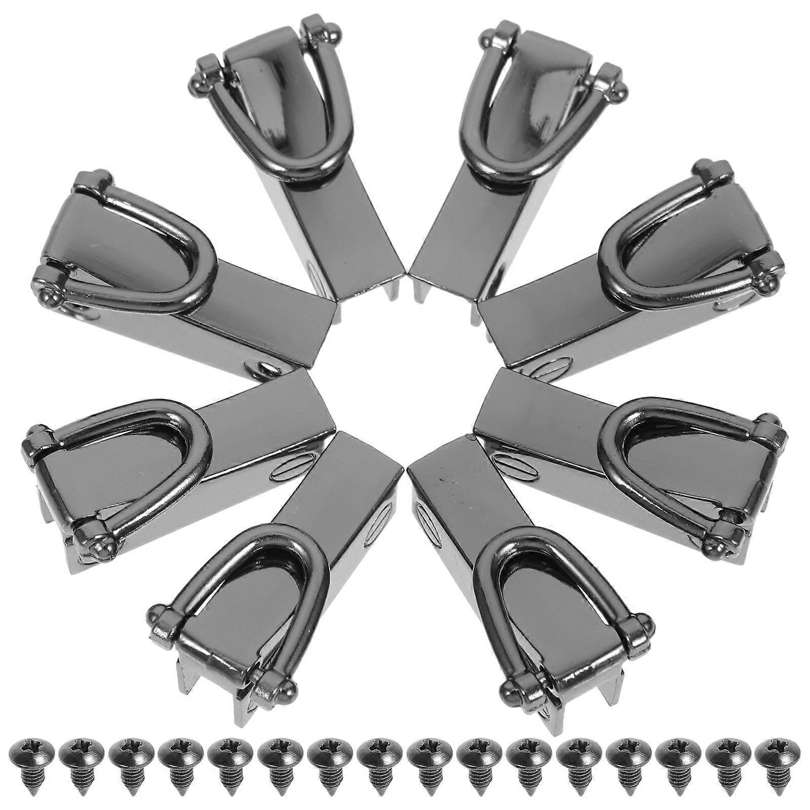Zinc Alloy D Rings For Craft Projects Rotatable Design Suitable For Pet Accessories 8Pcs