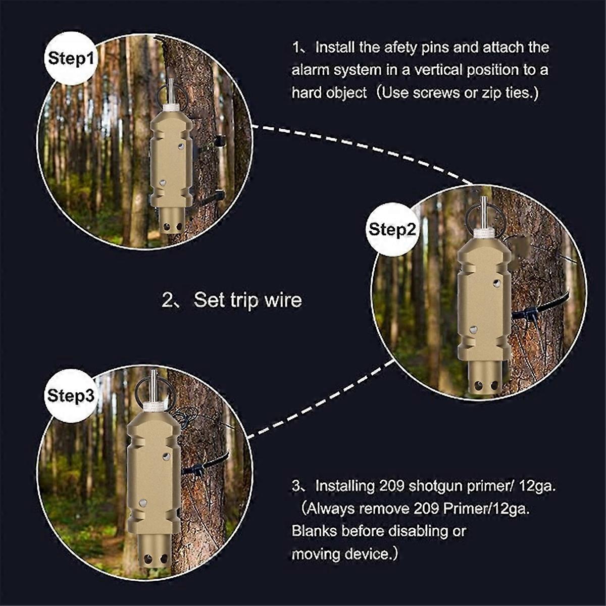 Perimeter Trip Alarm Loud Early Warning Security System
