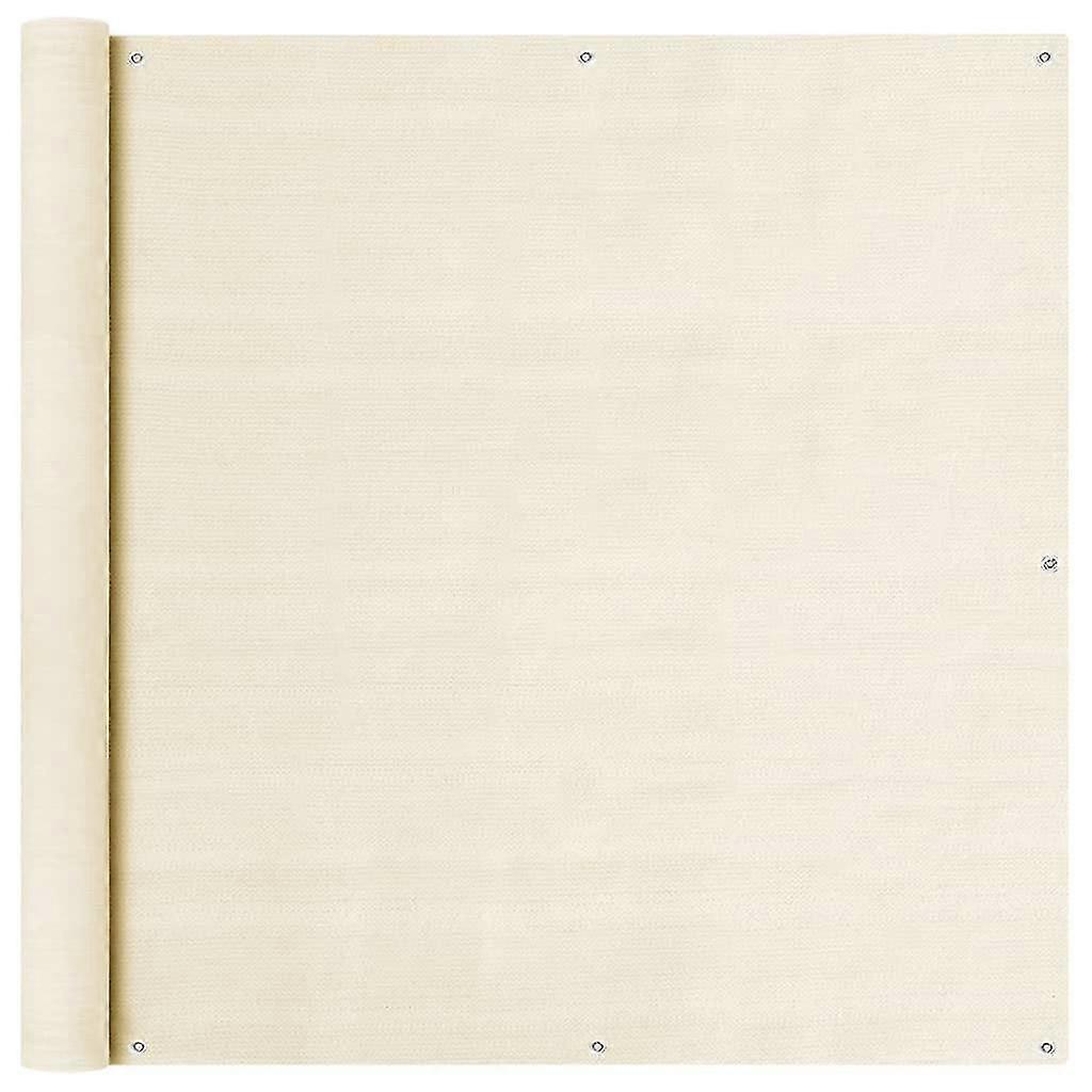 Balcony Screen Cream 120x400 Cm Hdpe