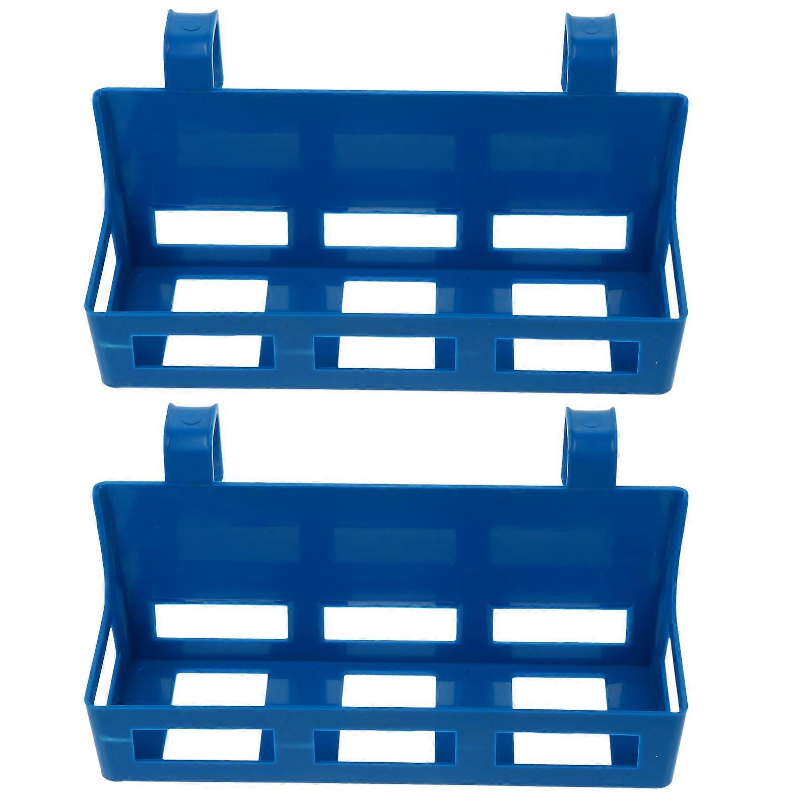 Flower Mud Rack Plastic Storage Rack for Flower Holders Blue for Hanging Support 2Pcs