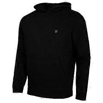 Moletom com capuz ajustável Lyle & Scott masculino com trama diagonal, macio e ideal para golfe.
