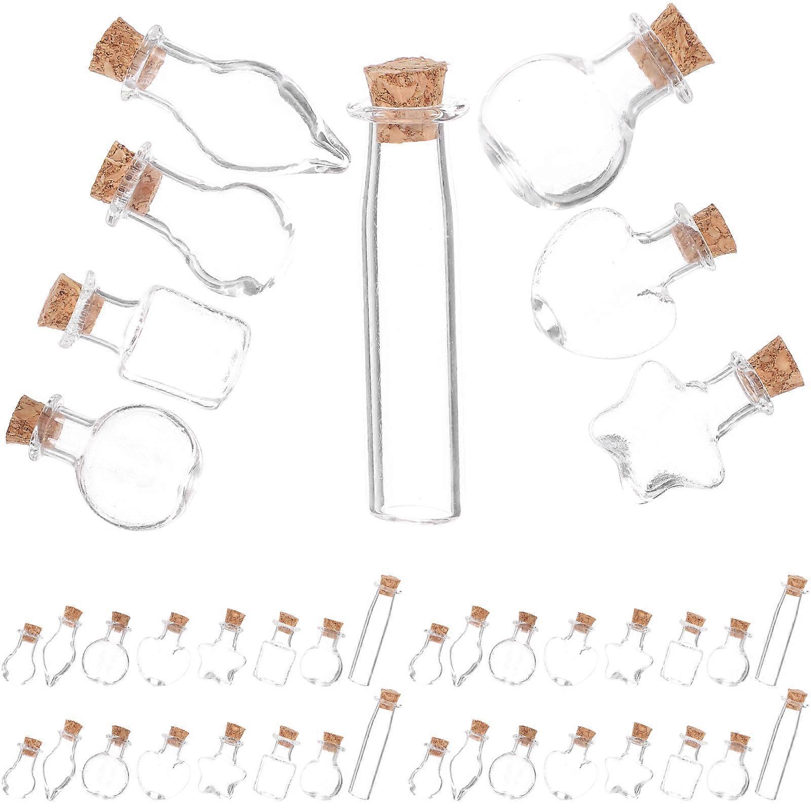 Decorative Mini Glass Bottle for Storage Use 192Pcs Mini Wishing Bottles