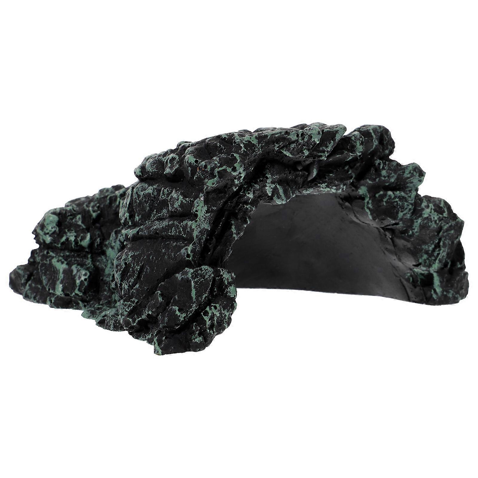 5Pcs Resin Reptile Cave Hideout Suitable For Pet Owners With Lizard And Indoor Aquarium Featuring Durable Shelter And Safe Hiding Place