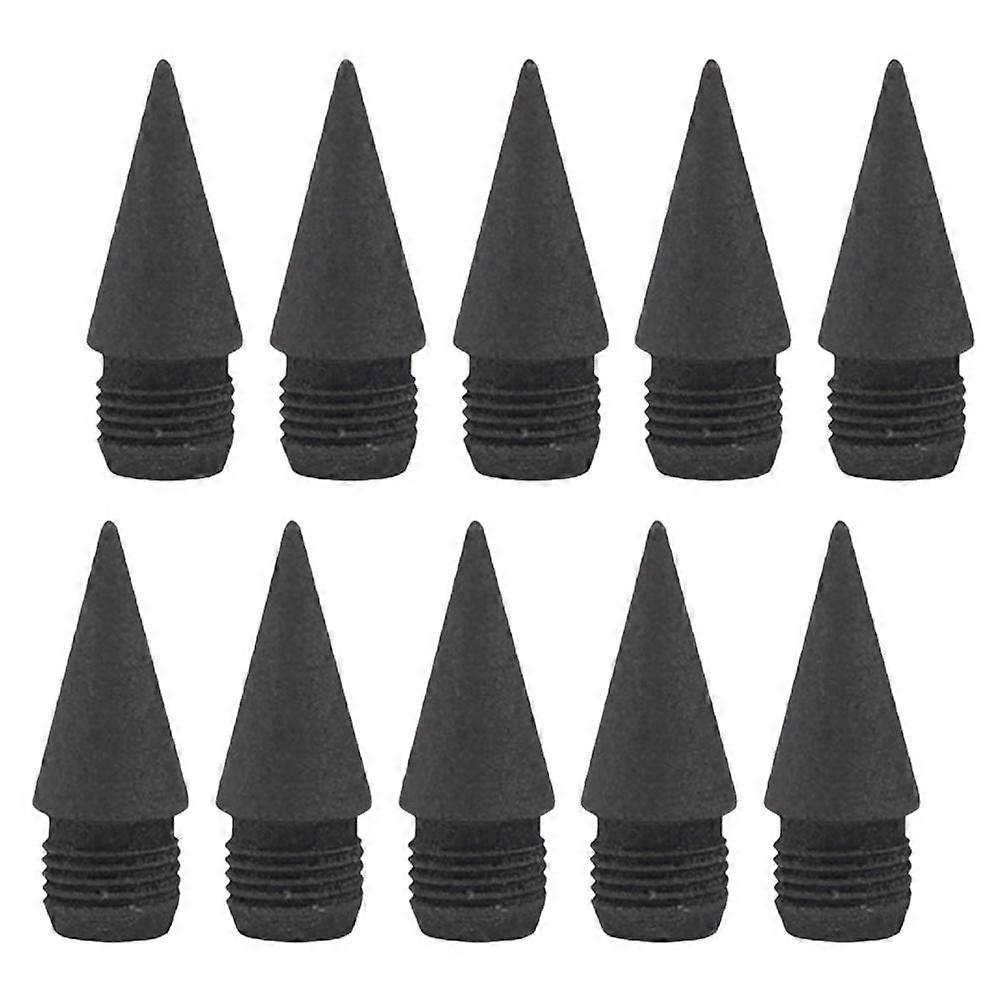Graphite Nibs Replacement Tips for Daily Writing and Drawing Black Inkless Writing 10Pcs