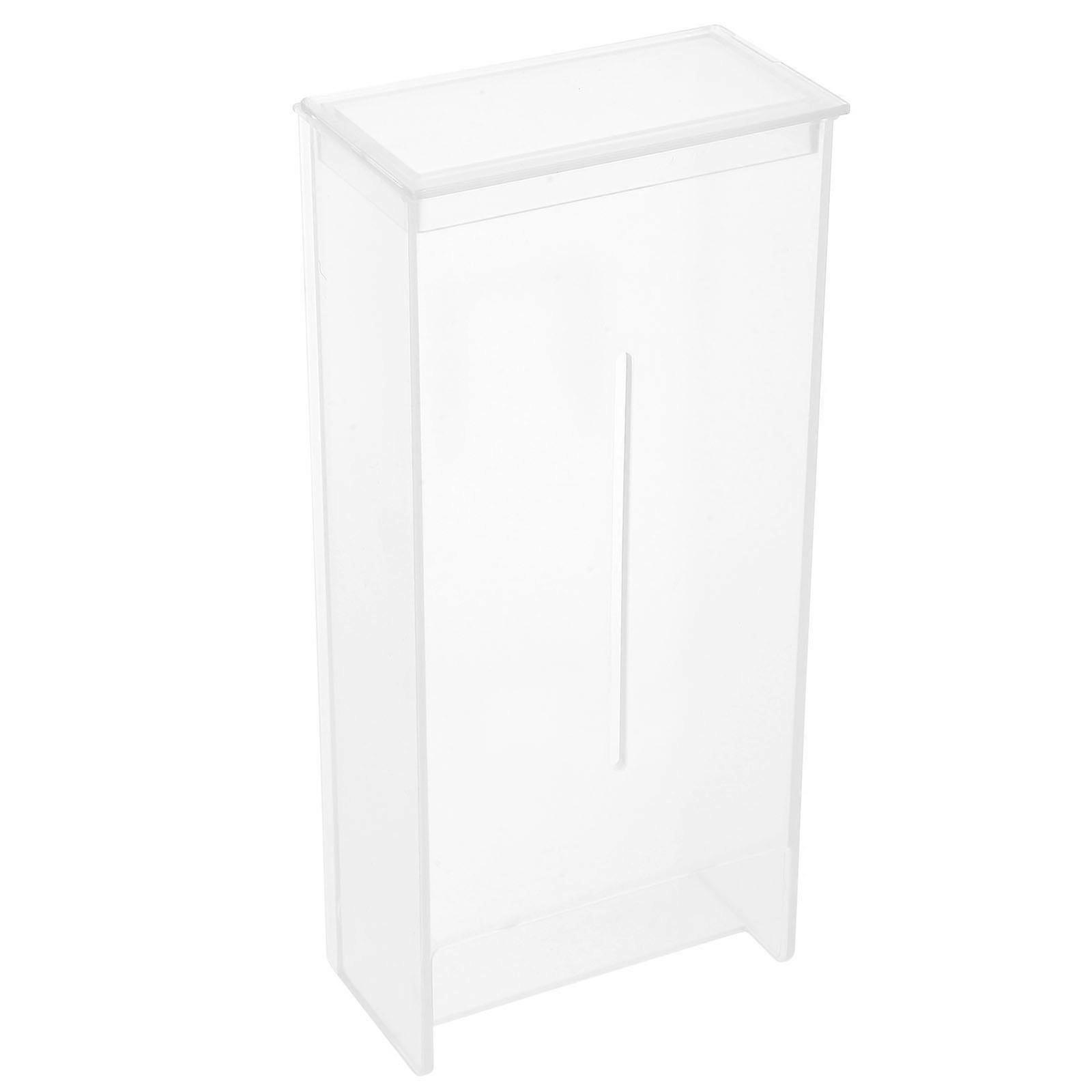 Wall Mounted Tissue Holder Tissue Dispenser For Bathroom Kitchen Transparent ABS Material 1Pack