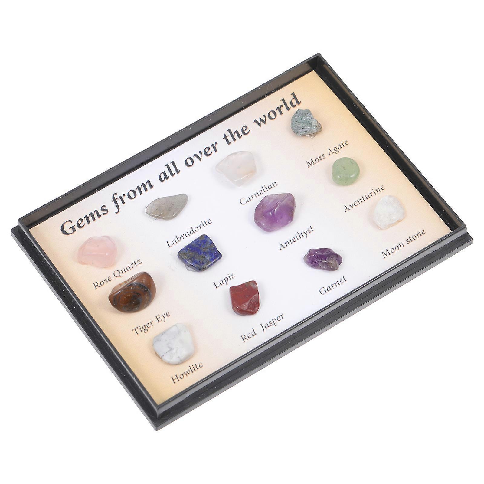 Natural Stone Specimen Ore Cognitive Prop for Decoration 2Sets