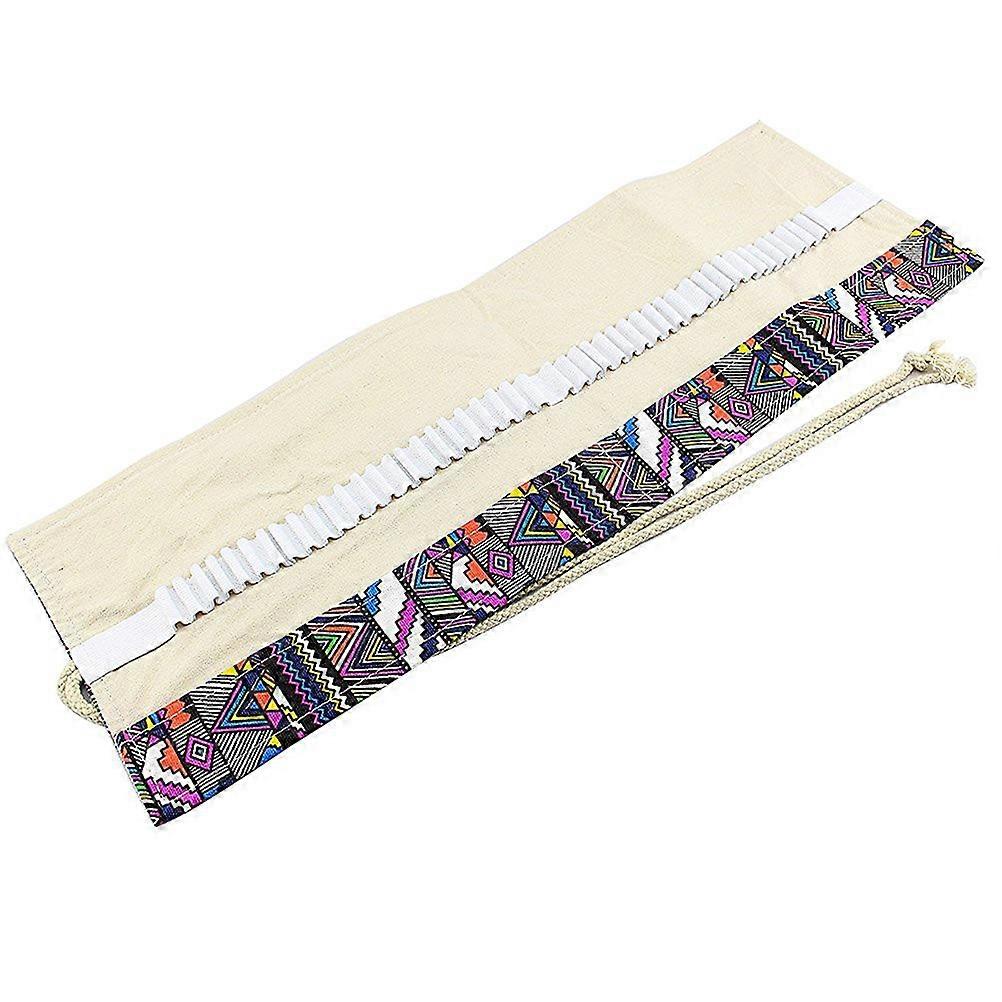 Colored Canvas Pencil Wrap for Pencil Storage Organizer Holding 48 Pencils
