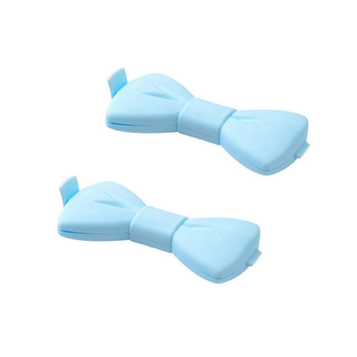 Sealing Clips for Chips Bow-Knot Shaped Plastic Assorted Color Moisture-Proof 10Pcs