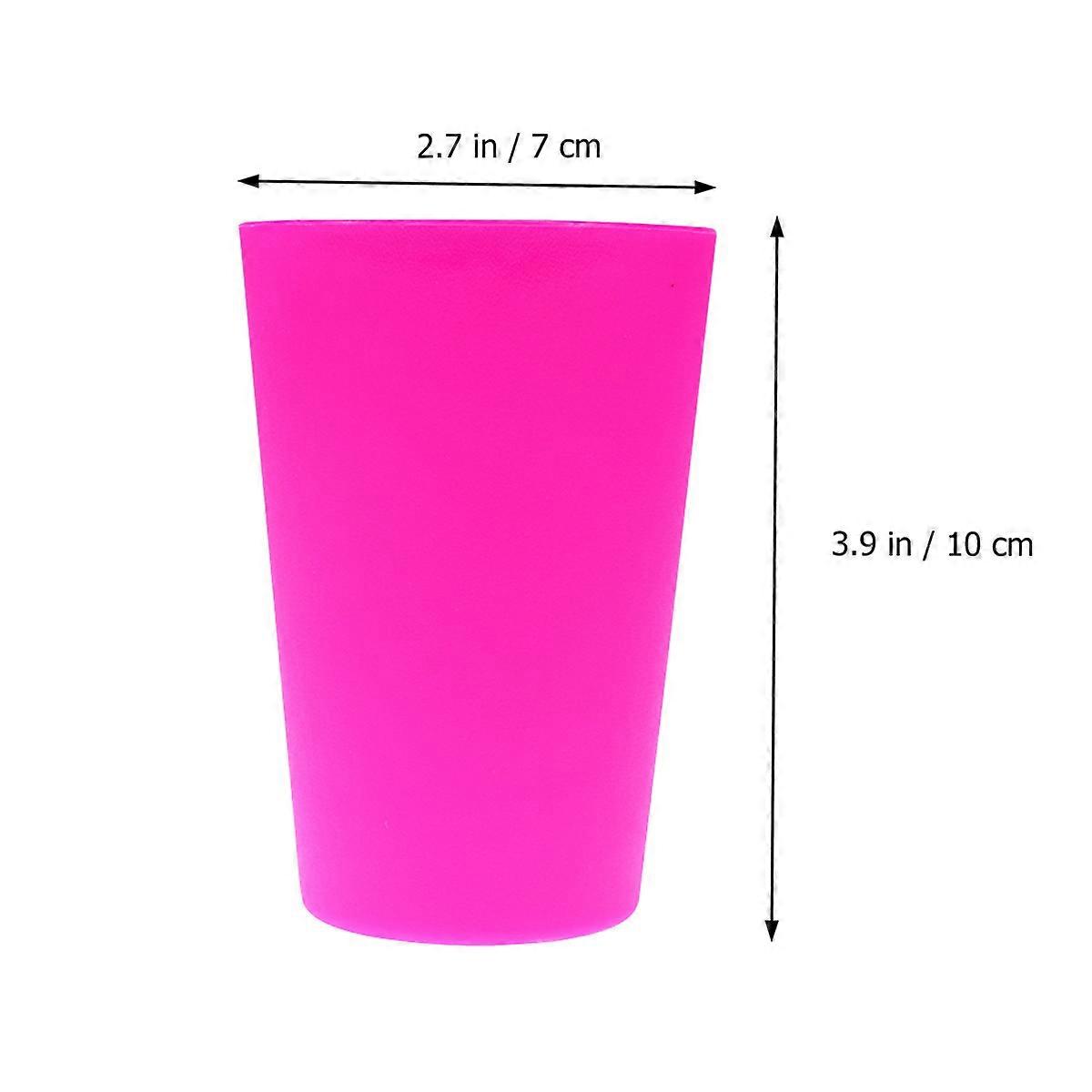 Plastic Stacked Cups 12Pcs Red Drinking Cups For Outdoor Events And Parties Perfect For Beverage Serving 201-300ml