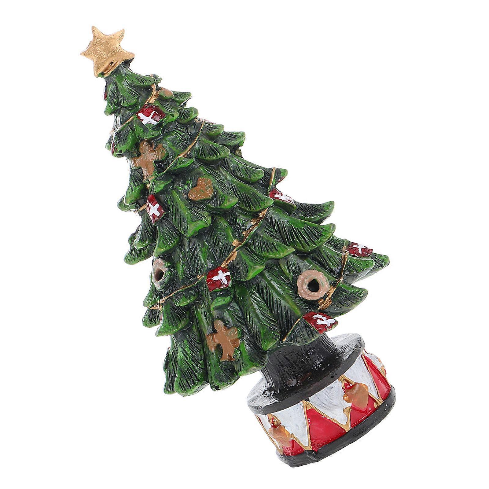 Mini Christmas Tree Statues For Desktop Decoration Unique Holiday Props With Craftsmanship Suitable For Christmas Occasions