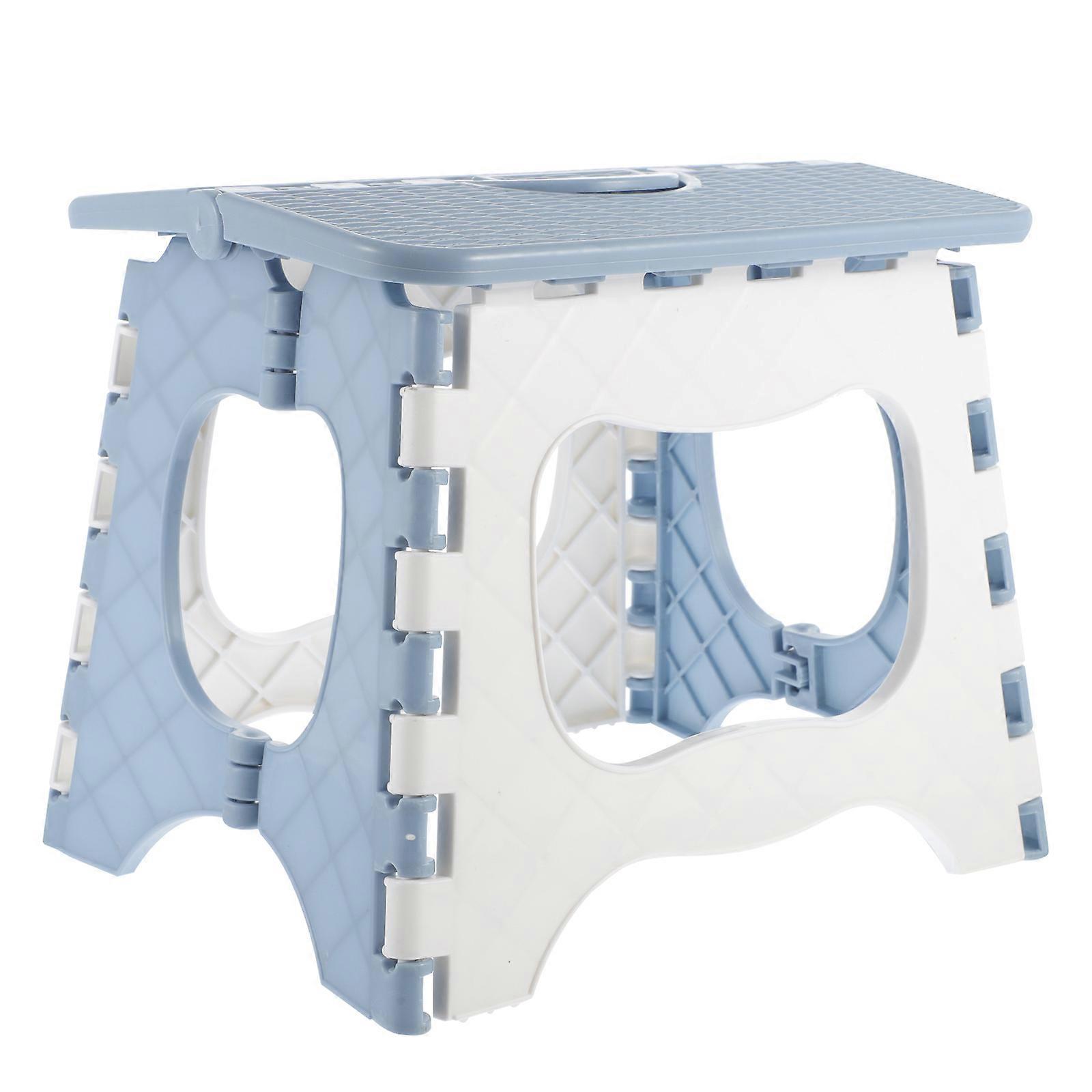 Foldable Plastic Stool Folding Step Stool for Outdoor Fishing 2Pcs Portable