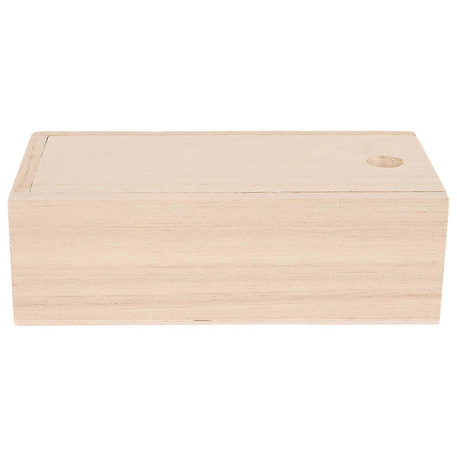 Wooden Fishing Lure Storage Box Multi-Function Worm Holder 4Pcs Pack