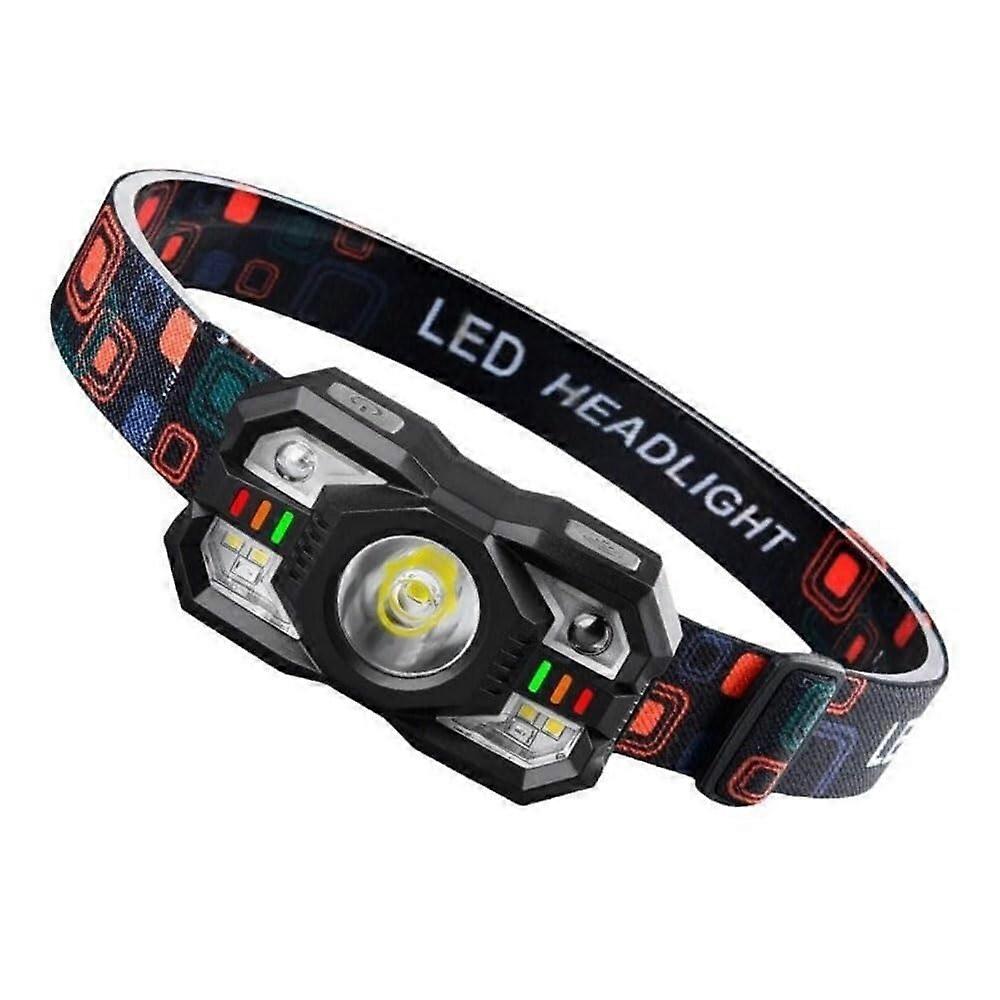 IR Motion Sensor Head Lamp Rechargeable LED Head Lamp Waterproof For Camping And Fishing Portable Hands Head Lamp