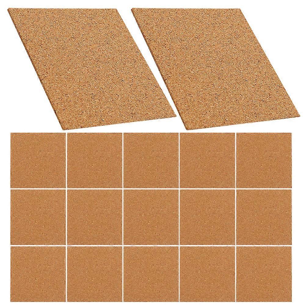Cork Coasters 360 Pcs Self-Adhesive Square Mats For Kitchen Office Use Minimalist Design Offering Heat Insulation And Surface Protection