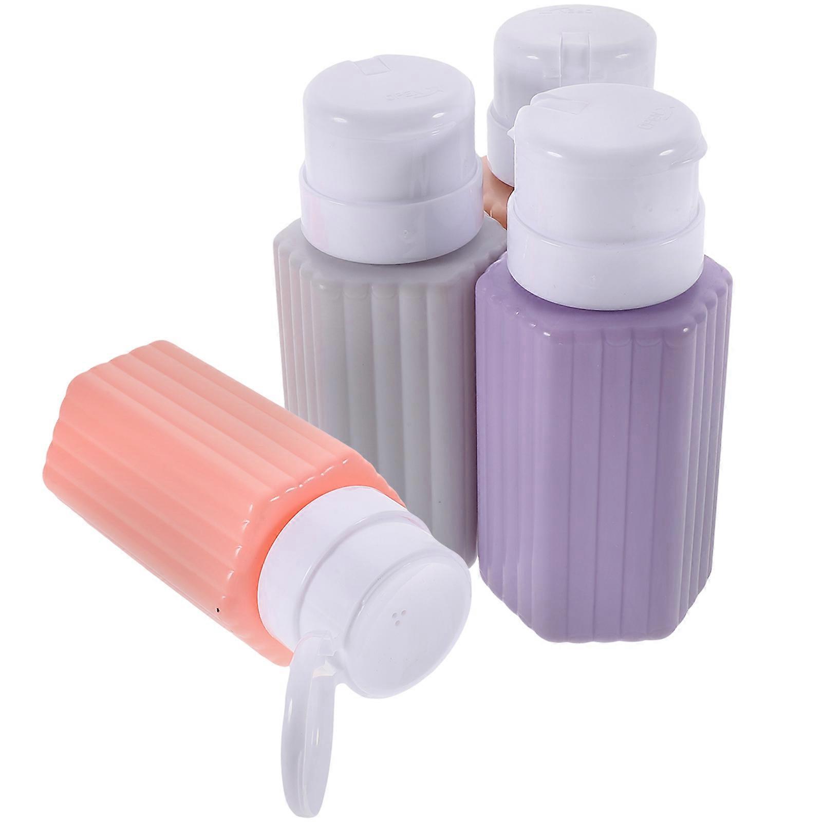 Liquid Pump Dispensers 20Pcs Refillable Bottles Rectangular Shape For Business Trip Alcohol Bottle Storing Liquid