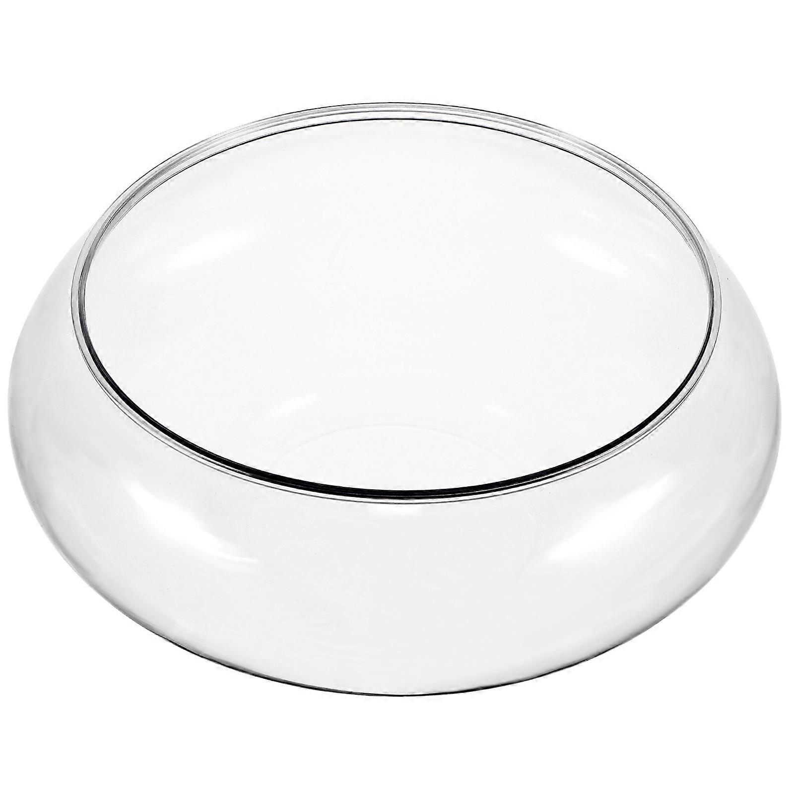 Fish Tank Aquarium Transparent Plastic Betta Tank for Storage 2Pcs