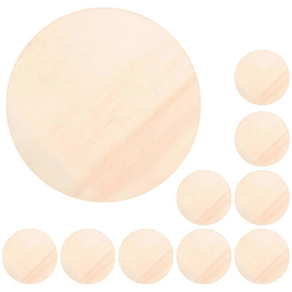 DIY Accessory 20 Pcs Unfinished Wood Rounds Blank Cutouts Great For Graffiti And Home Decoration Projects