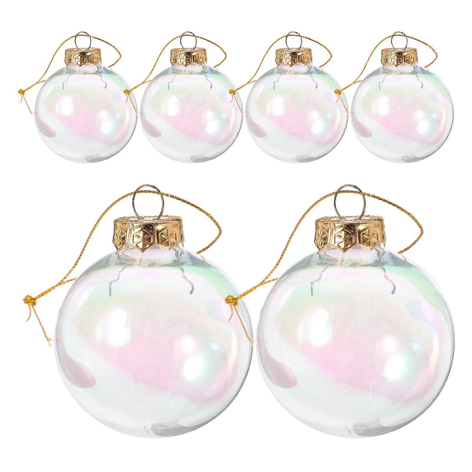 12 Pcs Xmas Decorations Golden Round Balls For Christmas Tree Hanging DIY Projects Photo Props