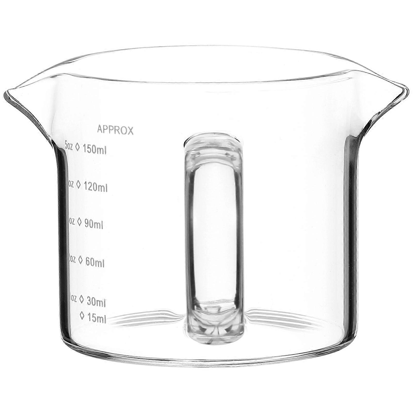 Multi-Function Creamer Pitcher Transparent Milk Cup for Storage 5Pcs