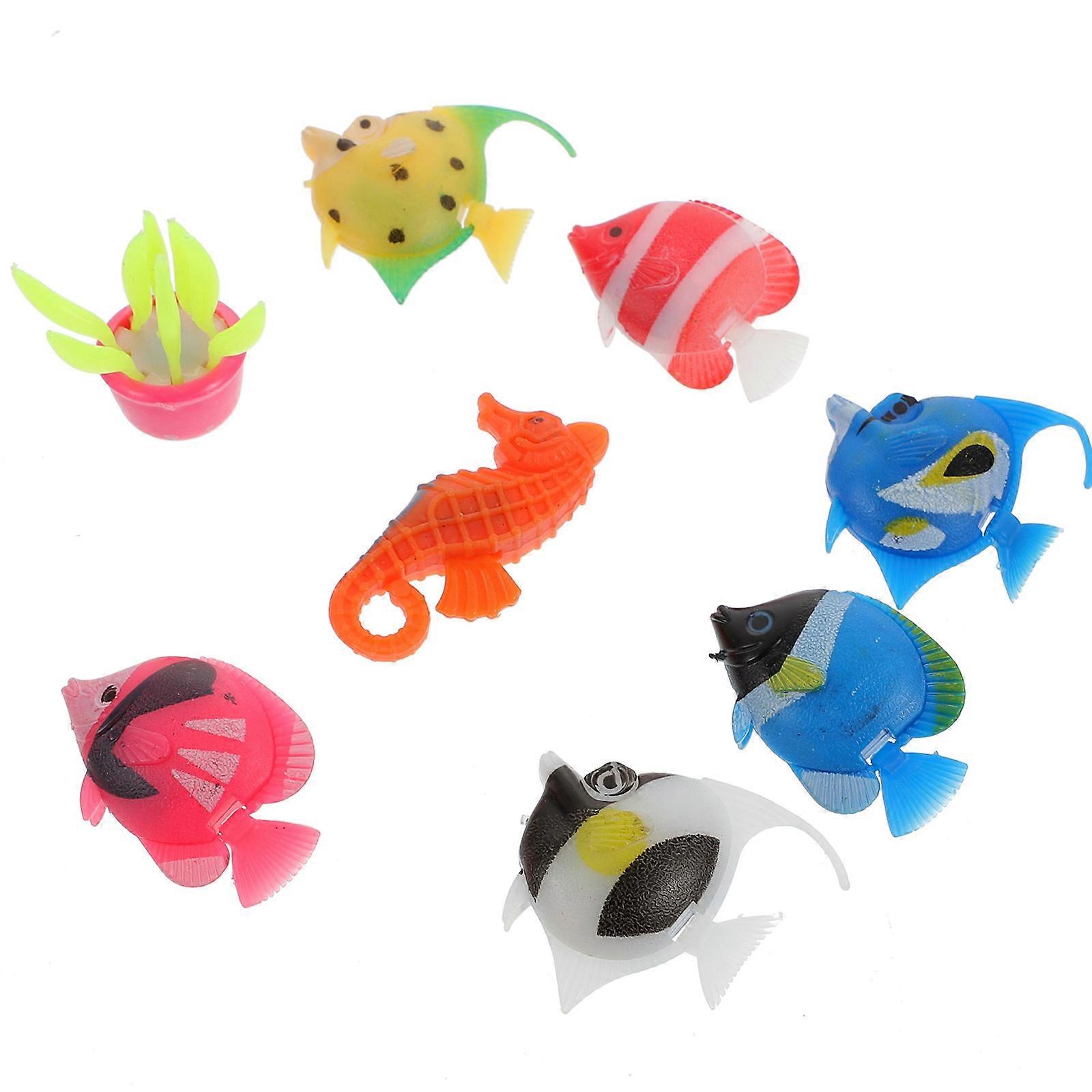 Fish Tank Decor Floating Fish Ornament for Decor 24Pcs Set