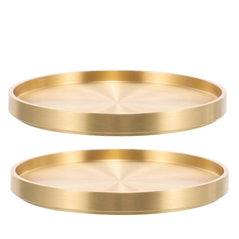 Golden Copper Water Mug Coaster Decorative Cup Coasters 4Pcs