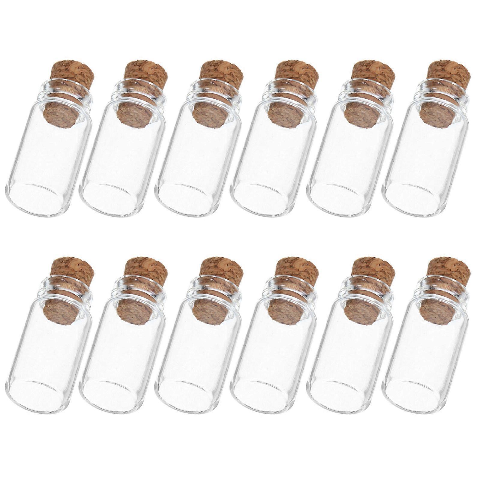 Mini Glass Bottles With Cork Stoppers For Craft Projects 36 Pcs Transparent Storage Vials For Decoration