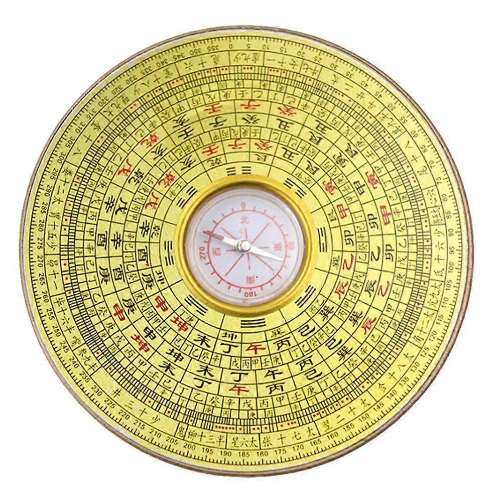 Chinese Compass Portable Alloy Compass for Decor Without Cover