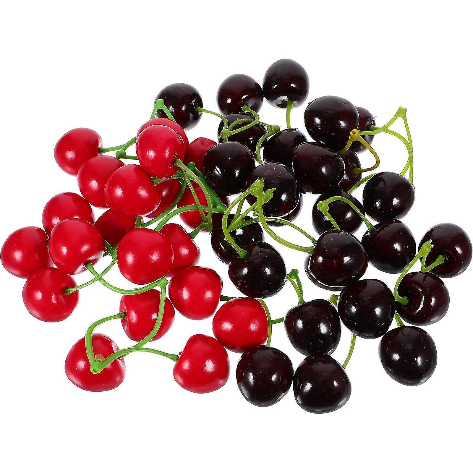 Cute Artificial Cherry Props 40Pcs Designed For Photography And Teaching Aid With 2.5Cm Size