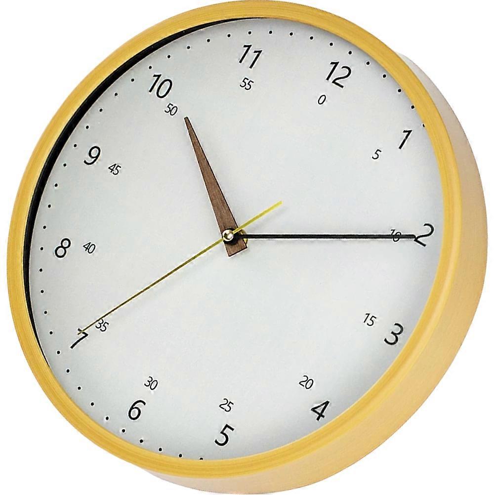 Wall Clock Decorative Hanging Round Clock for Living Room 2Pcs Set