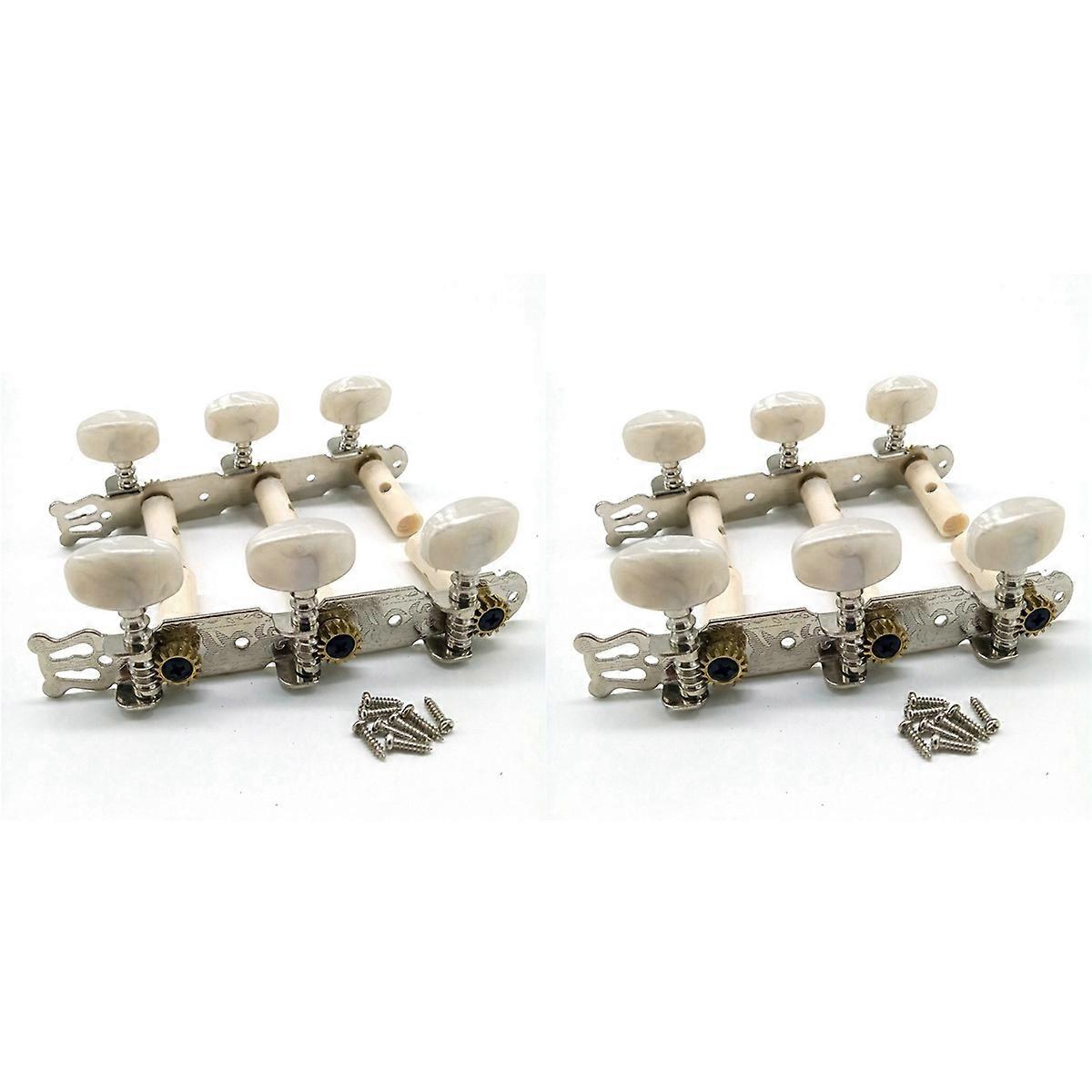 One Set of Classical Guitar Tuning Keys Pegs Machine Heads String Tuning Pegs for Classic Guitar Acc