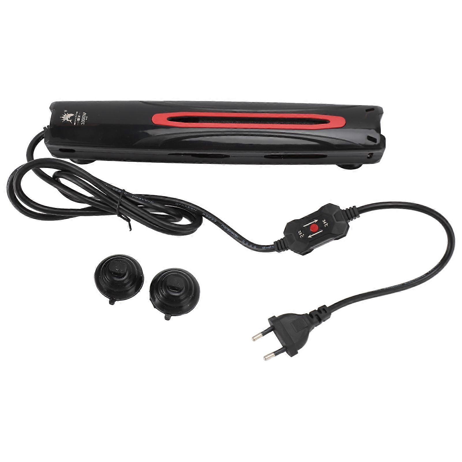 Aquarium Frequency Conversion Heater 1000W Thermostat Controller IPX6 Waterproof Fish Tank Heating Rod with LED Digital Display EU Plug 220V