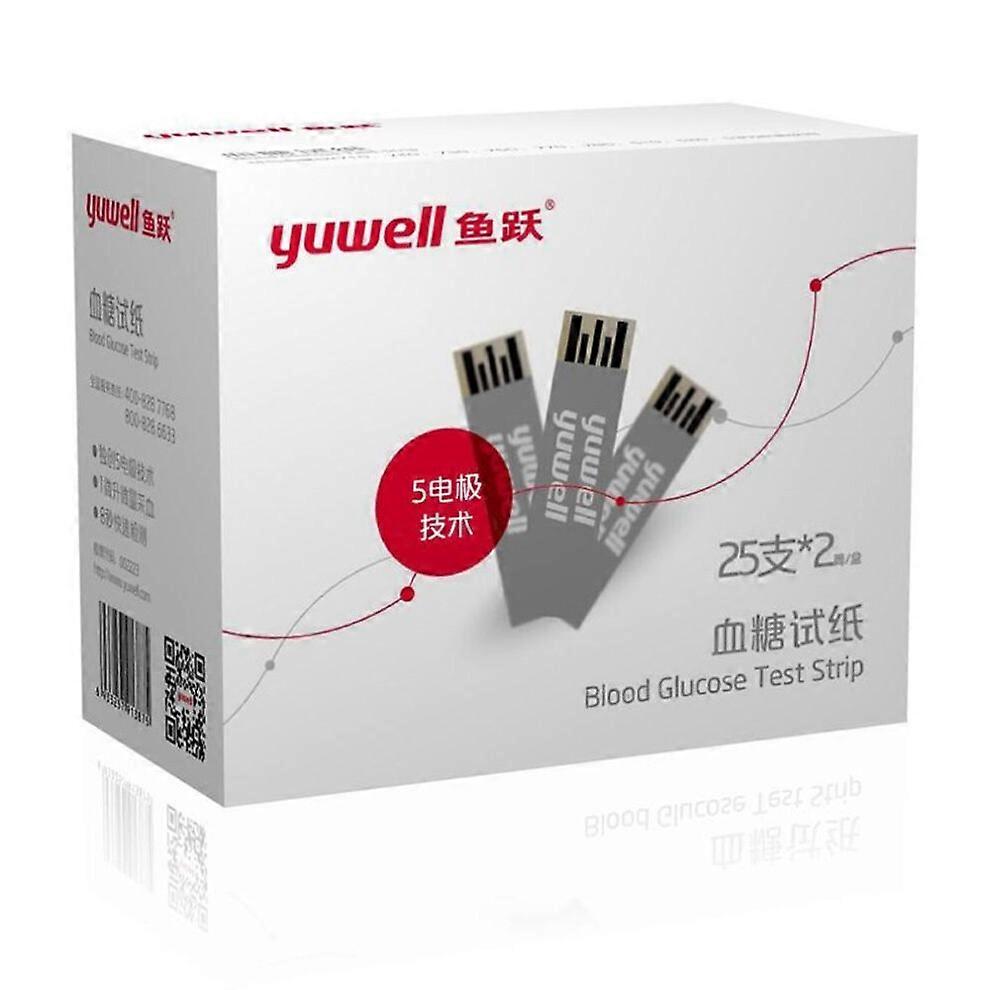 YUWELL 710 Diabetes Test Strips Compatible with 710/720/730/740 Glucometer Blood Glucose Monitor Strips 50 Count