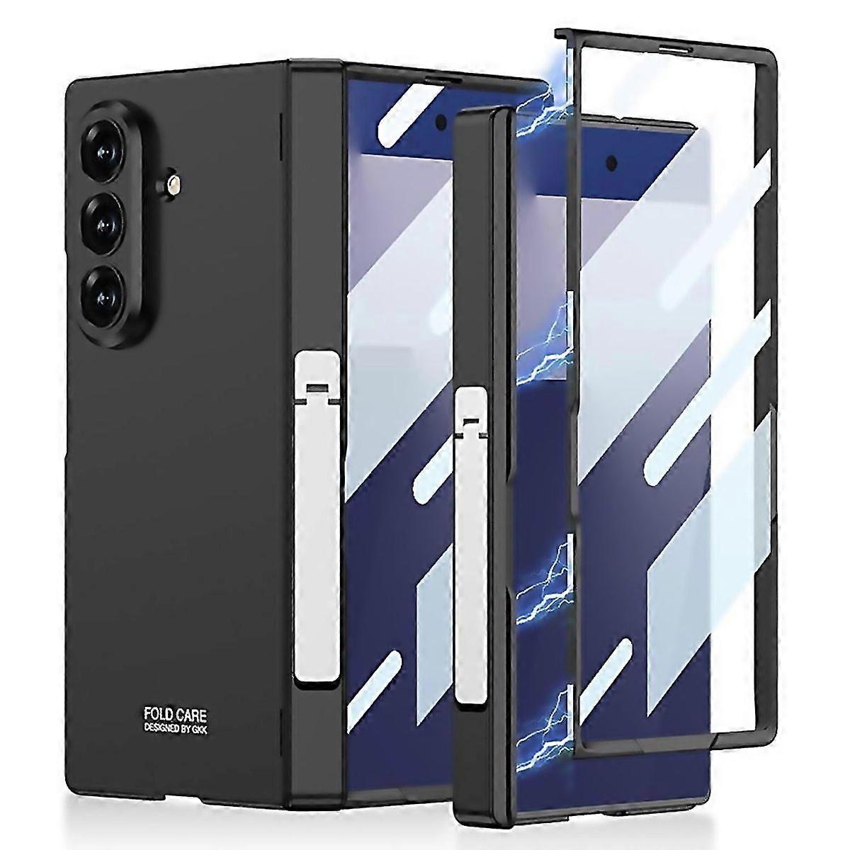For Gkk Integrated Magnetic Folding Hinge Full Coverage Phone Case With Side Bracket For Samsung Gal