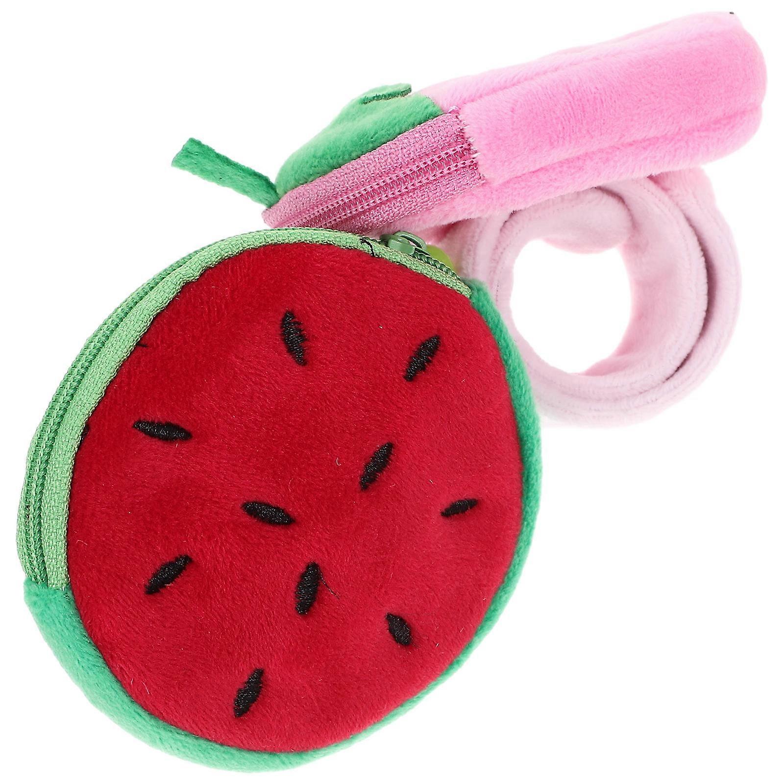 Fruit Slap Bracelets Plush Slap Band for Kids 4Pcs Assorted Color Design