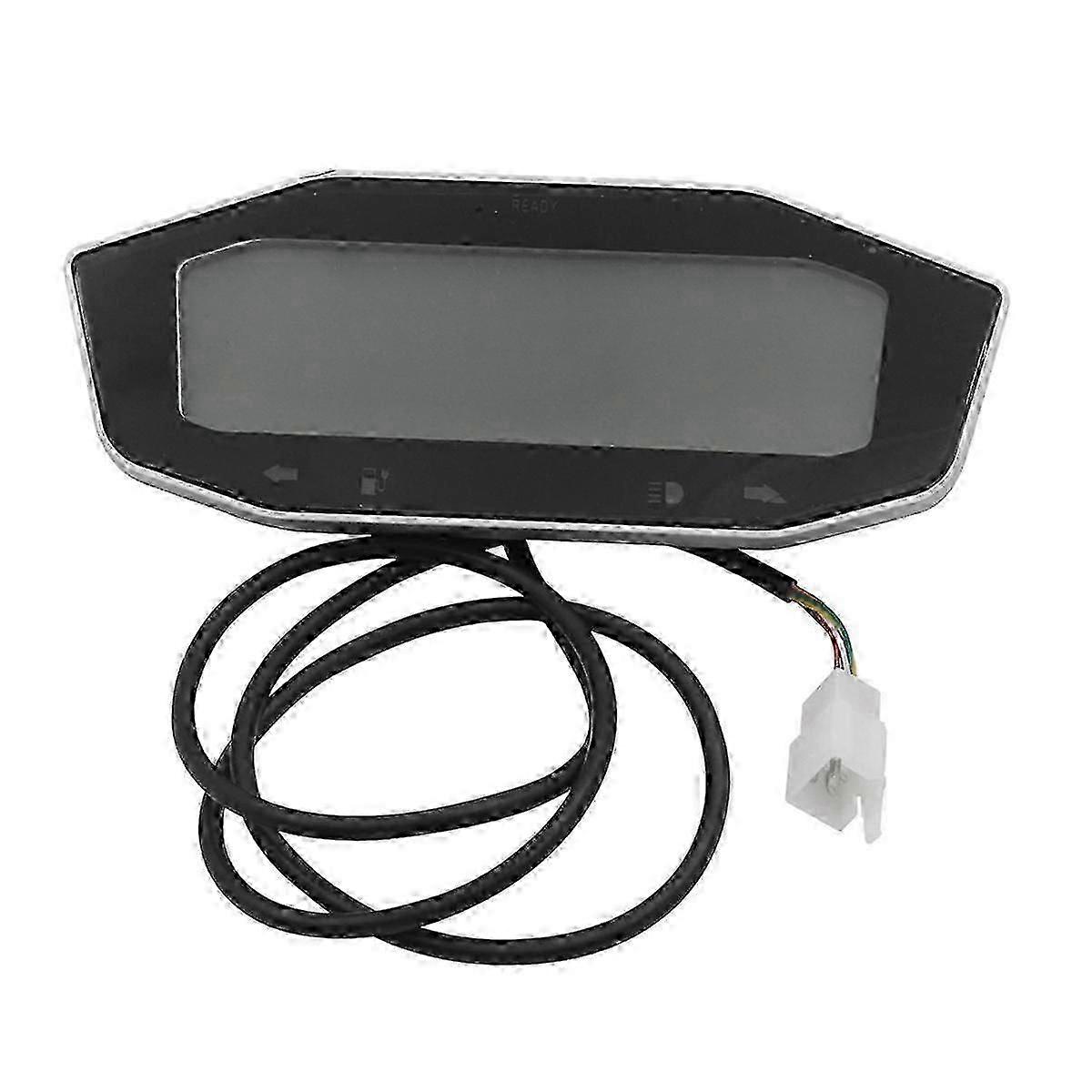 Compatible with Citycoco Speedometer Battery Power Display Speedometer Gear LED Display Meter 60V 72