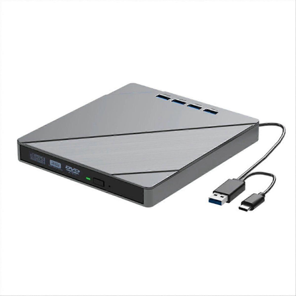 7 in 1 External Blu Ray CD/DVD Drive for Laptop,Slots USB 3.0 Portable CD/DVD Disk Drive Player Burner Reader Writer