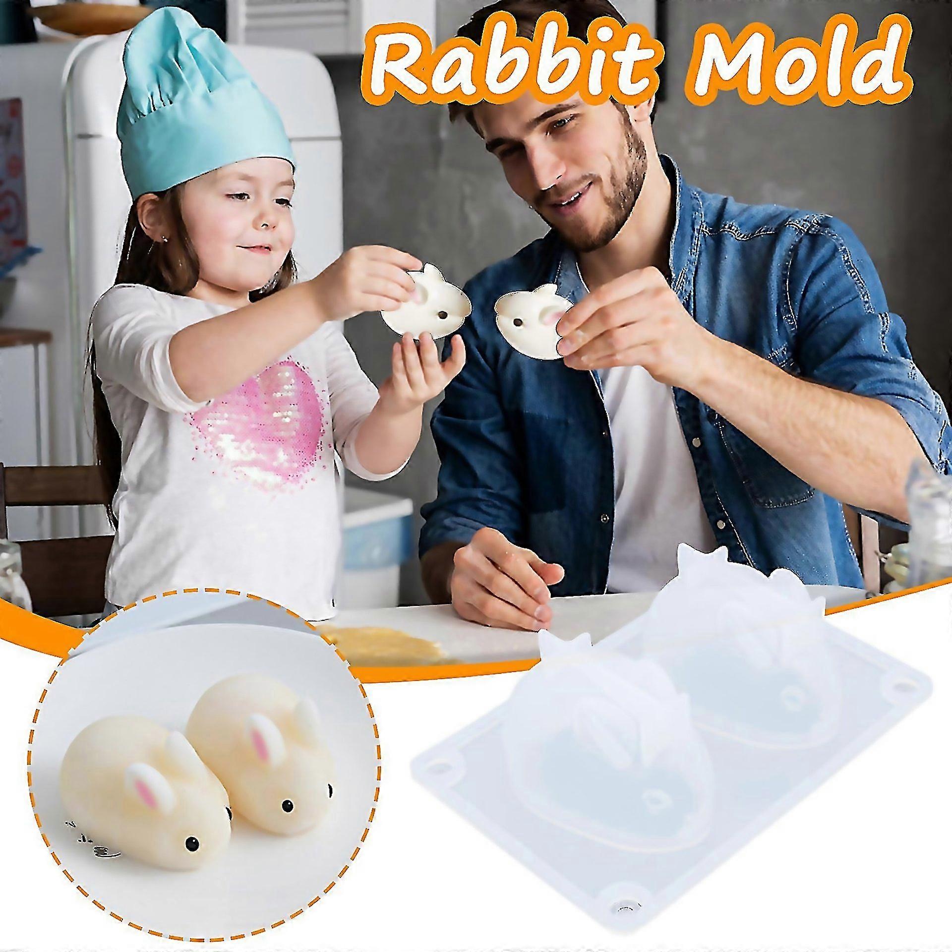 For Easter Bunny Silicone Rabbit Shape Cake Chocolate Desser Silicone