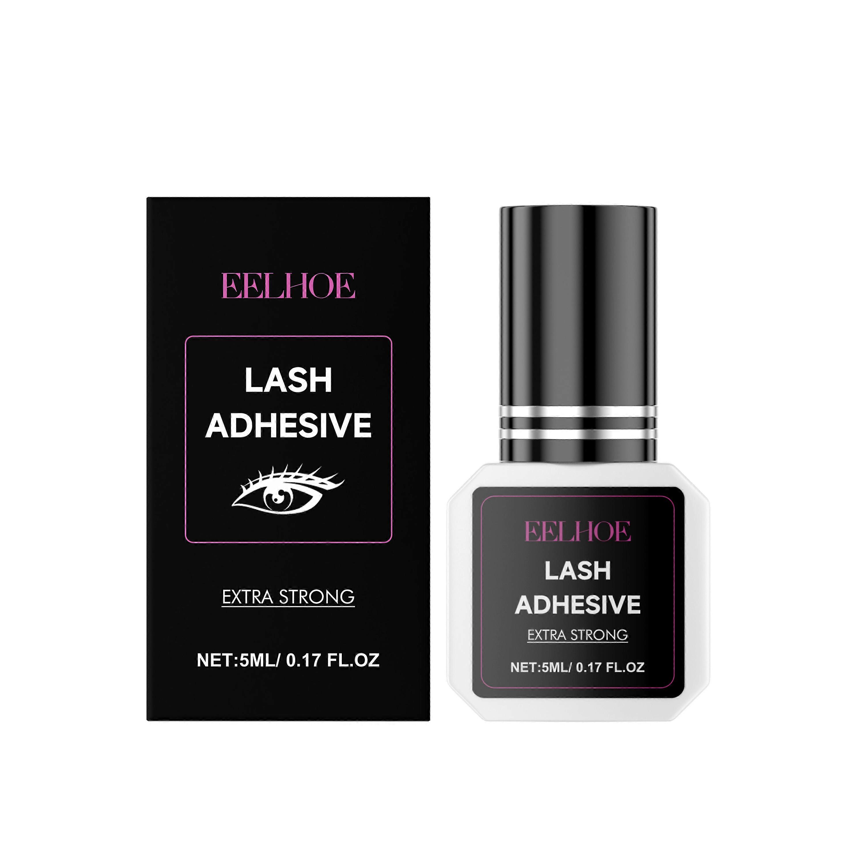 EELHOE False Eyelash Adhesive, Eyelash Glue Quick Drying Set Lasting Adhesive Eyelash Universal Glue