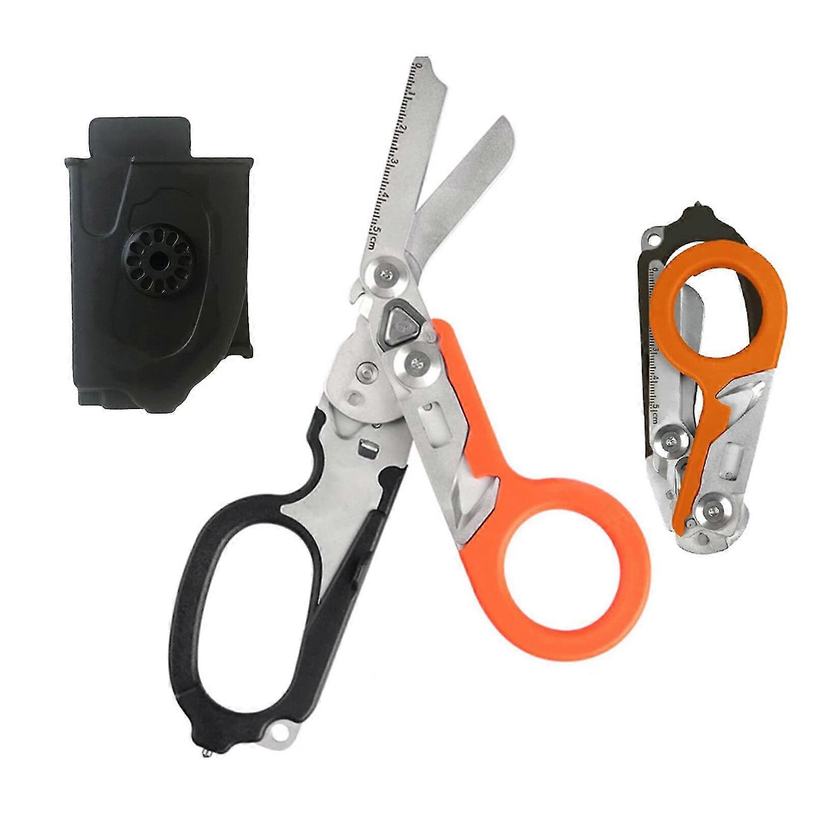 Multifunction Raptor Emergency Response Shears Foldable Scissors Tactical Pliers--Lampblack