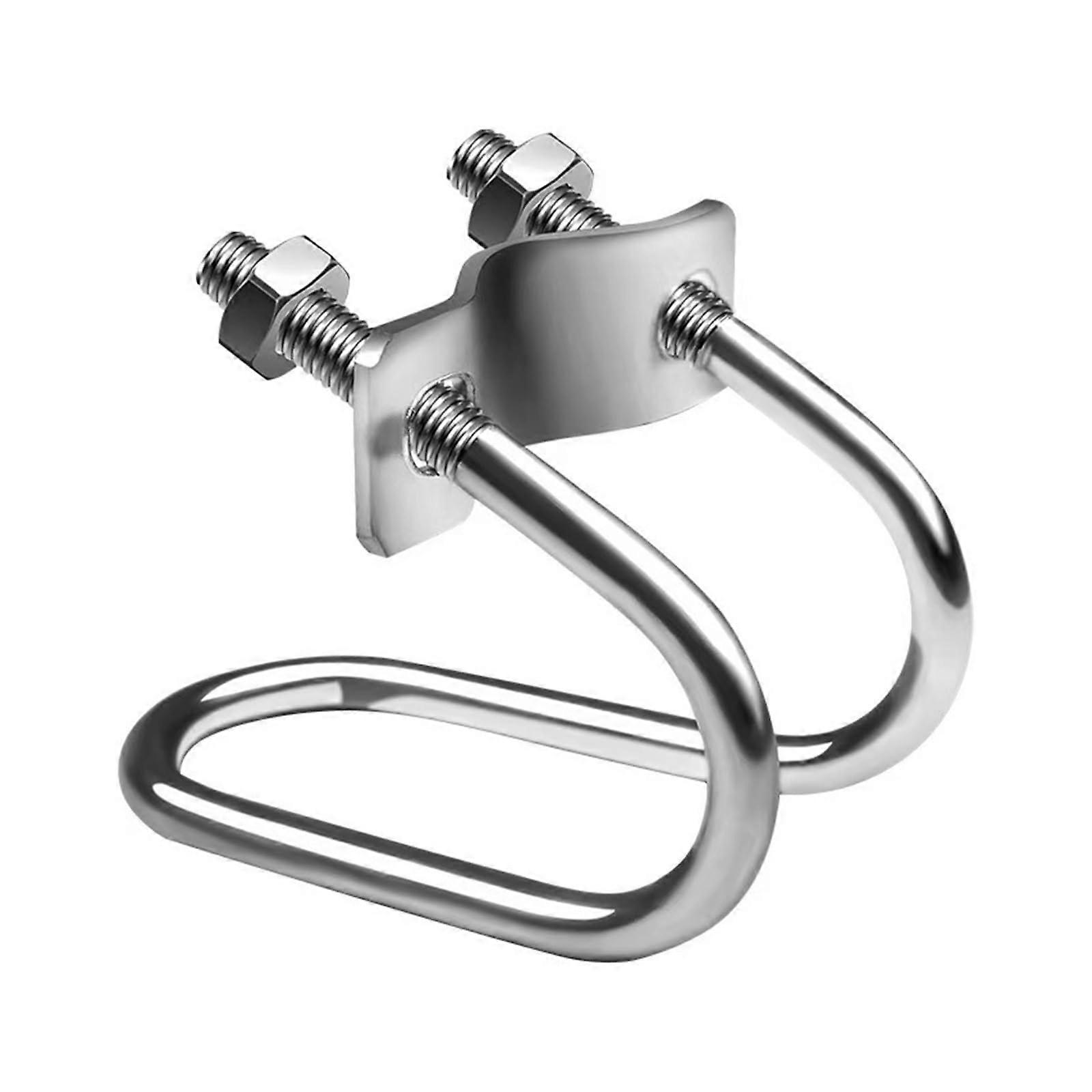 Rigid Pipes Hose Holders Galvanized Double Pipe UBolt Clamp For Scaffolding M6 And M8 Sizes (M8 25x32)