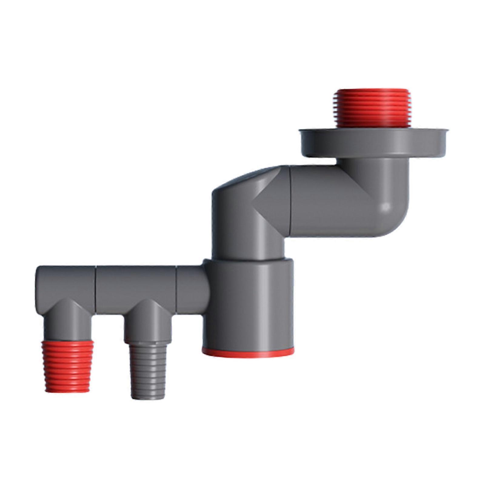 Overflow Water Drain Pipe Joint Pipe Drainpipe Connector Basins Sewer Branch Connector Kitchen Downpipe Accessories Multicolor